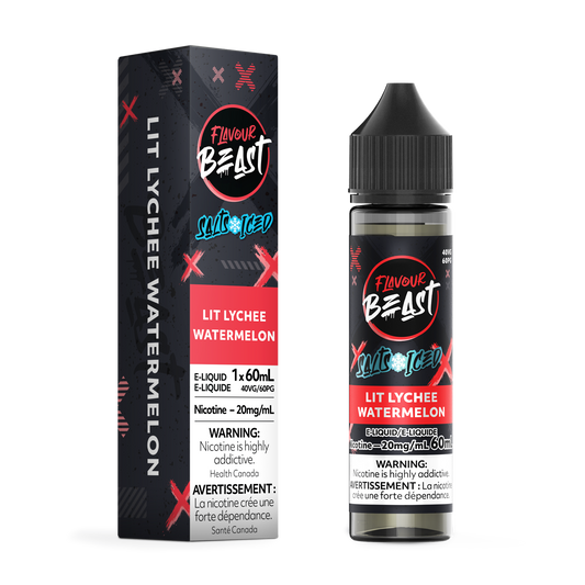 FLAVOUR BEAST E-LIQUID SALT 20MG 60ML - LIT LYCHEE WATERMELON