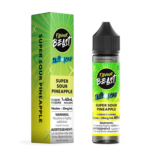 FLAVOUR BEAST E-LIQUID SALT 20MG 60ML - SUPER SOUR PINEAPPLE