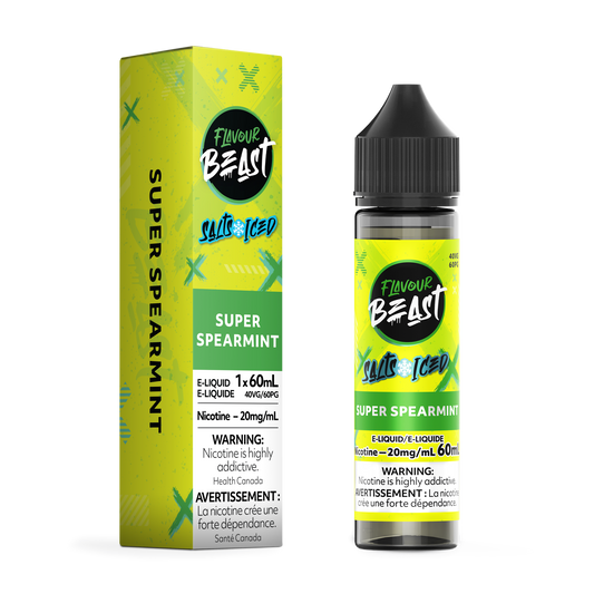 FLAVOUR BEAST E-LIQUID SALT 20MG 60ML - SUPER SPEARMIND (ICED)