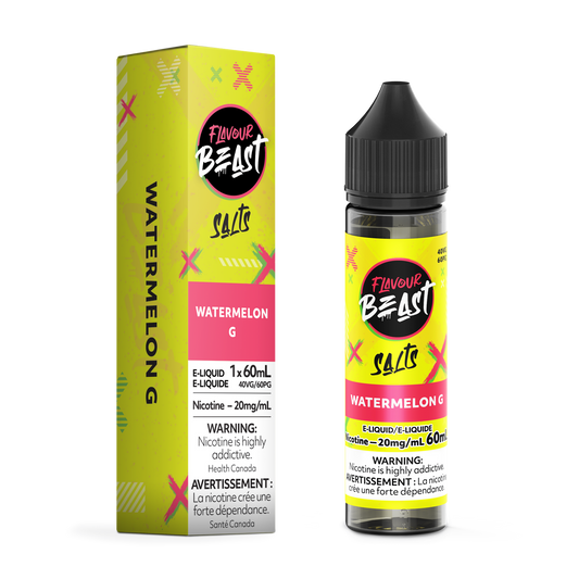 FLAVOUR BEAST E-LIQUID SALT 20MG 60ML - WATERMELON G