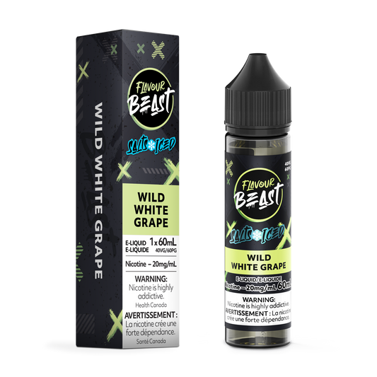 FLAVOUR BEAST E-LIQUID SALT 20MG 60ML - WILD WHITE GRAPE (ICED)