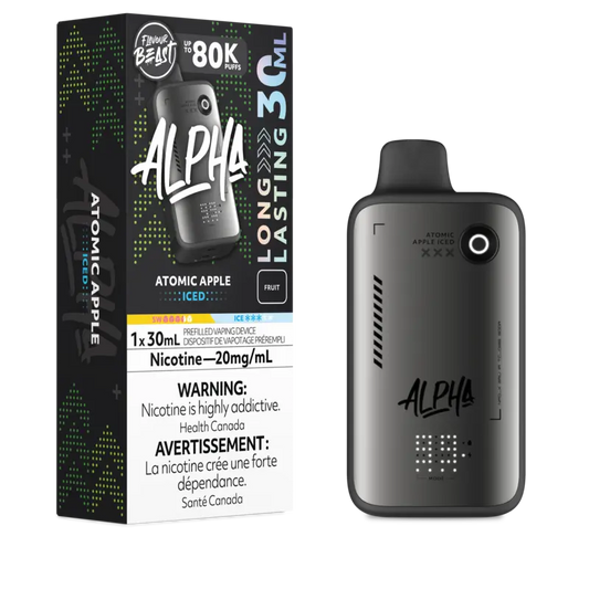 Flavour beast Alpha packaging with device