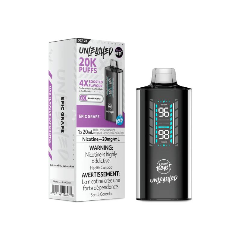 FLAVOUR BEAST - EPIC GRAPE UNLEASHED DCP 20K DISPOSABLE , 20ML