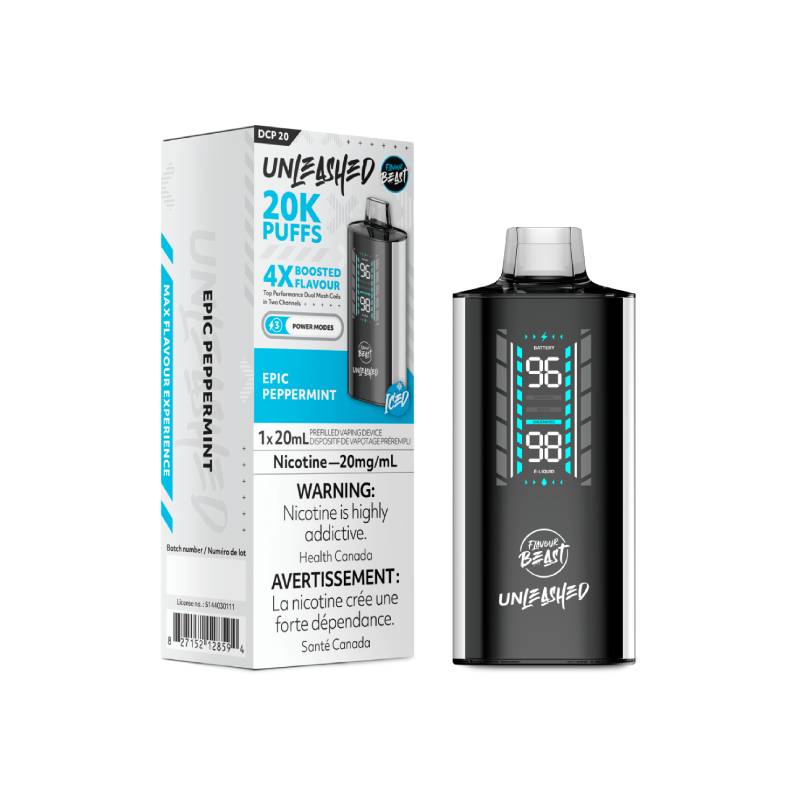 FLAVOUR BEAST - EPIC PEPPERMINT UNLEASHED DCP 20K DISPOSABLE , 20ML