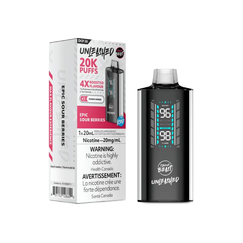 FLAVOUR BEAST - EPIC SOUR BERRIES UNLEASHED DCP 20K DISPOSABLE , 20ML