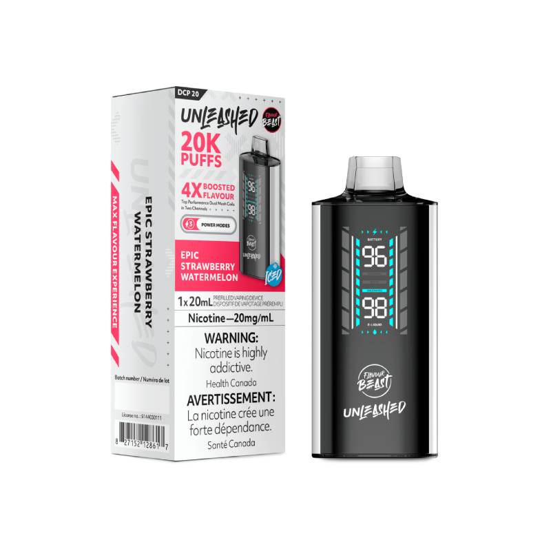 FLAVOUR BEAST - EPIC STRAWBERRY WATERMELON UNLEASHED DCP 20K DISPOSABLE , 20ML | Buy Online | Best Vaping Experience | Long-Lasting Flavor & Performance