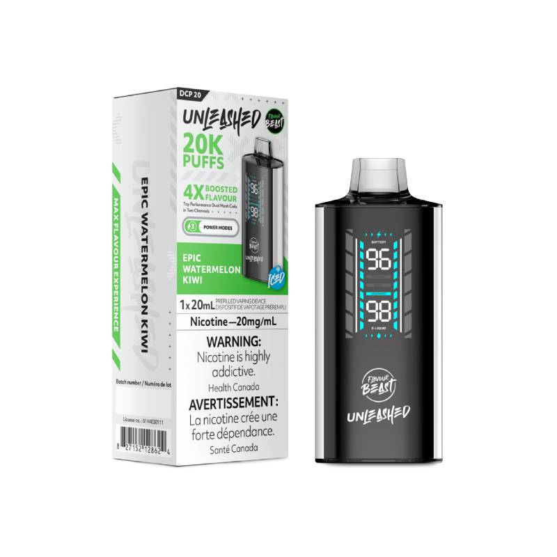 FLAVOUR BEAST - EPIC WATERMELON KIWI UNLEASHED DCP 20K DISPOSABLE , 20ML | Buy Online | Best Vaping Experience | Long-Lasting Flavor & Performance