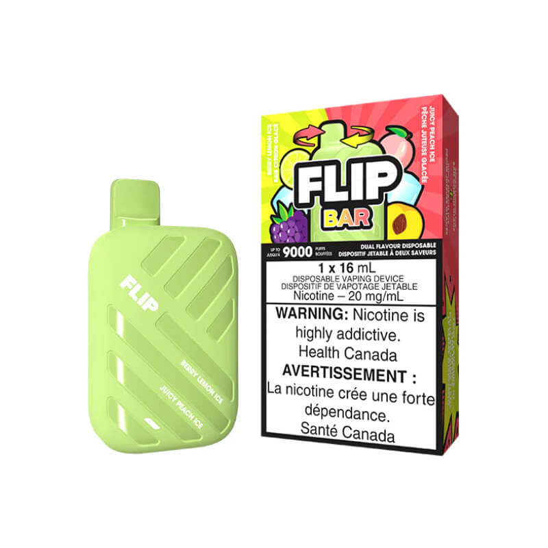 FLIP BAR BERRY LEMON ICE & JUICY PEACH ICE DISPOSABLE VAPE | Buy Online | Best Vaping Experience | Long-Lasting Flavor & Performance