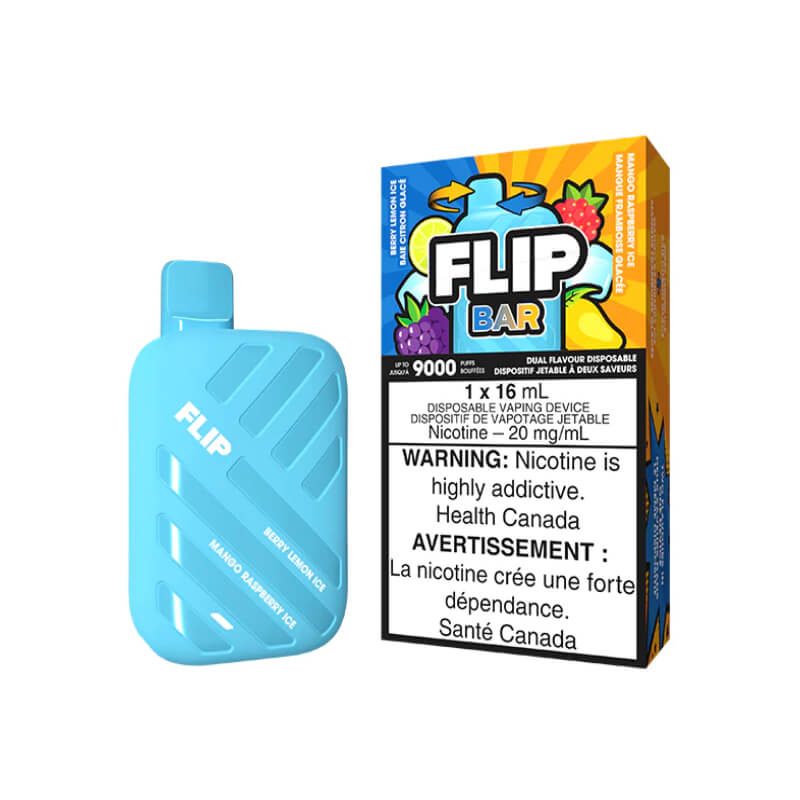 FLIP BAR BERRY LEMON ICE & MANGO RASPBERRY ICE DISPOSABLE VAPE | Buy Online | Best Vaping Experience | Long-Lasting Flavor & Performance