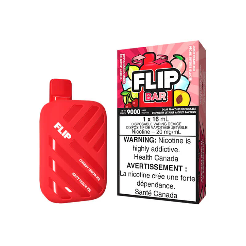 FLIP BAR CHERRY LEMON ICE & JUICY PEACH ICE DISPOSABLE VAPE | Buy Online | Best Vaping Experience | Long-Lasting Flavor & Performance