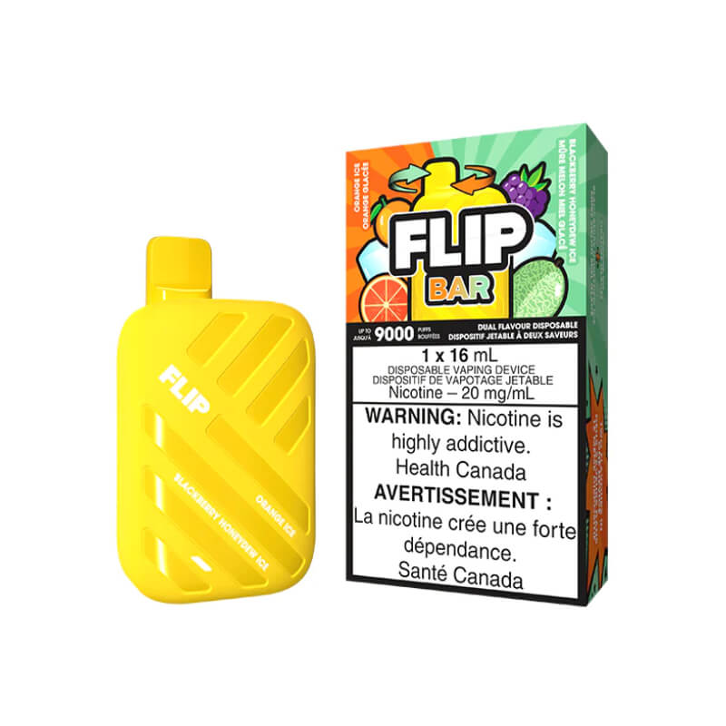 FLIP BAR ORANGE ICE & BLACKBERRY HONEYDEW ICE DISPOSABLE VAPE