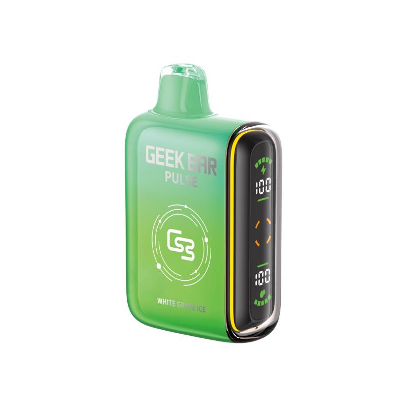 GEEK BAR PULSE 9000 PUFFS WHITE GRAPE ICE DISPOSABLE VAPE