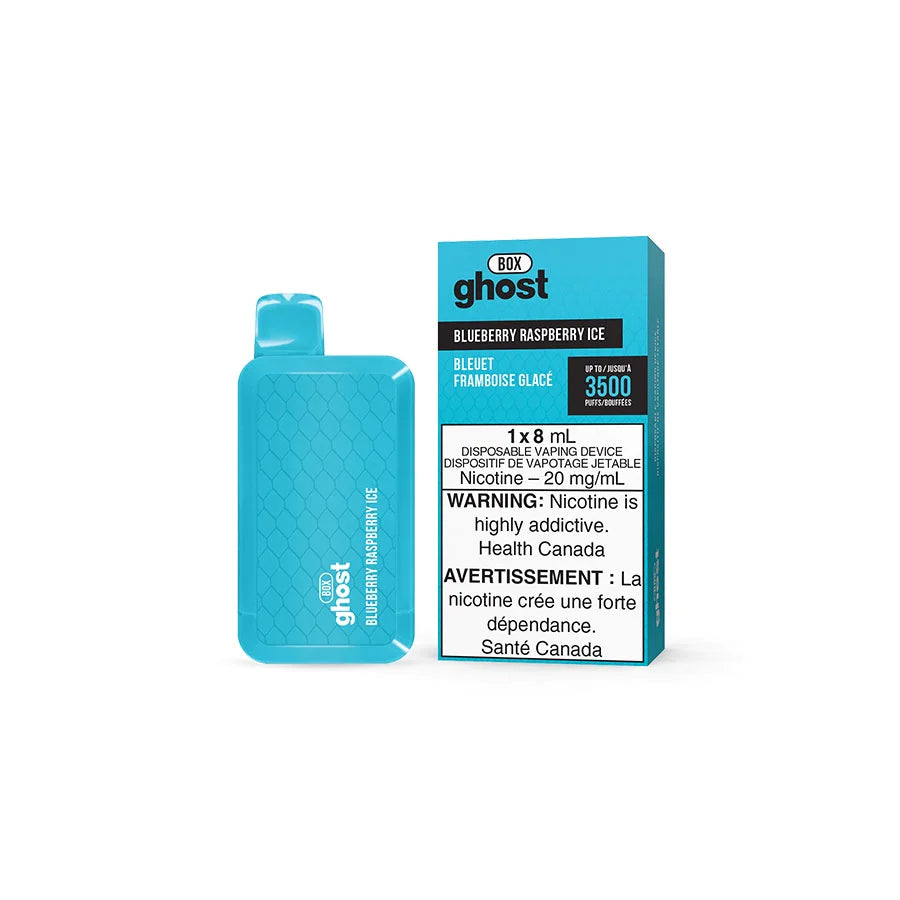 GHOST BOX DISPOSABLE - BLUEBERRY RASPBERRY ICE | Buy Online | Best Vaping Experience | Long-Lasting Flavor & Performance