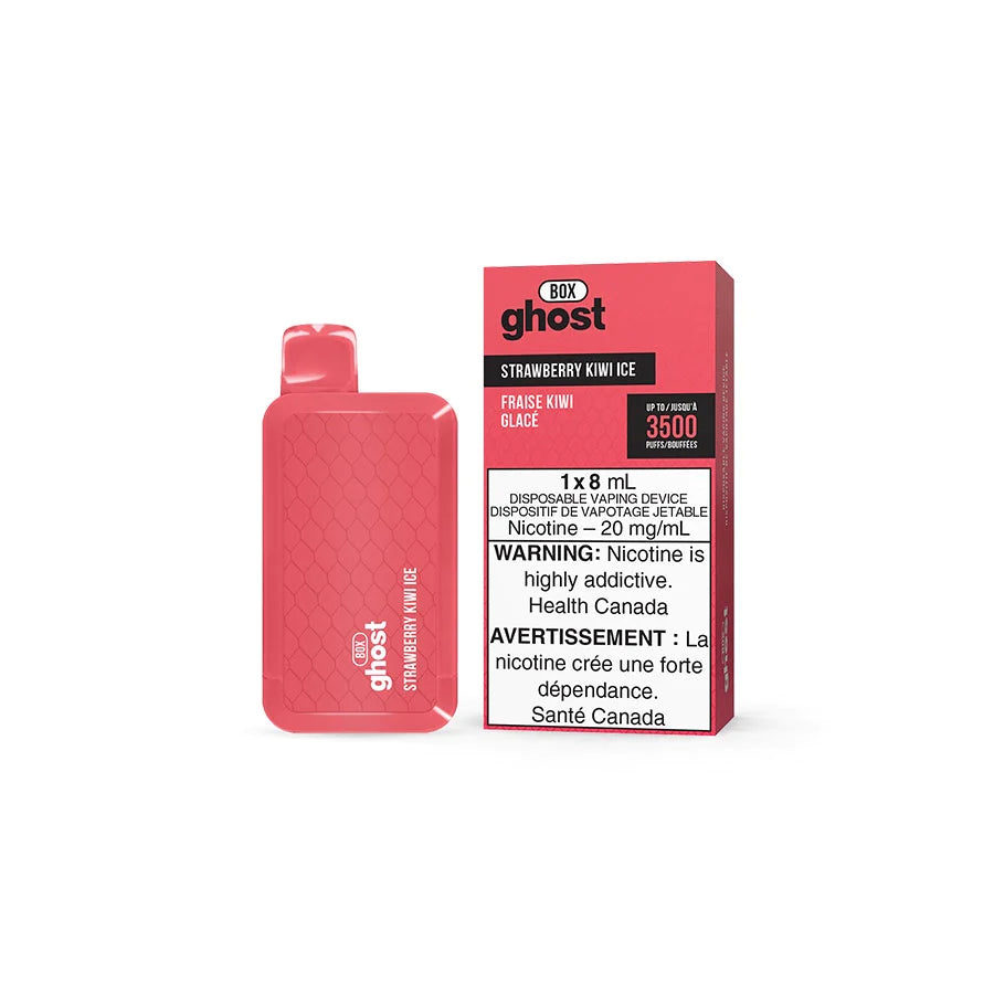 GHOST BOX DISPOSABLE - STRAWBERRY KIWI ICE | Buy Online | Best Vaping Experience | Long-Lasting Flavor & Performance