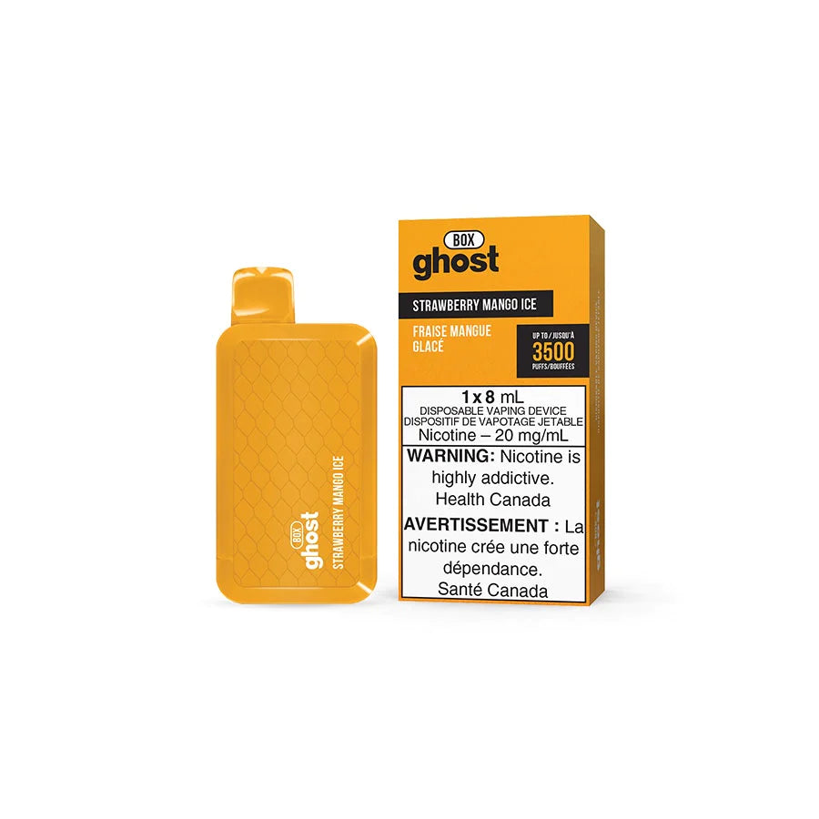 GHOST BOX DISPOSABLE - STRAWBERRY MANGO ICE | Buy Online | Best Vaping Experience | Long-Lasting Flavor & Performance