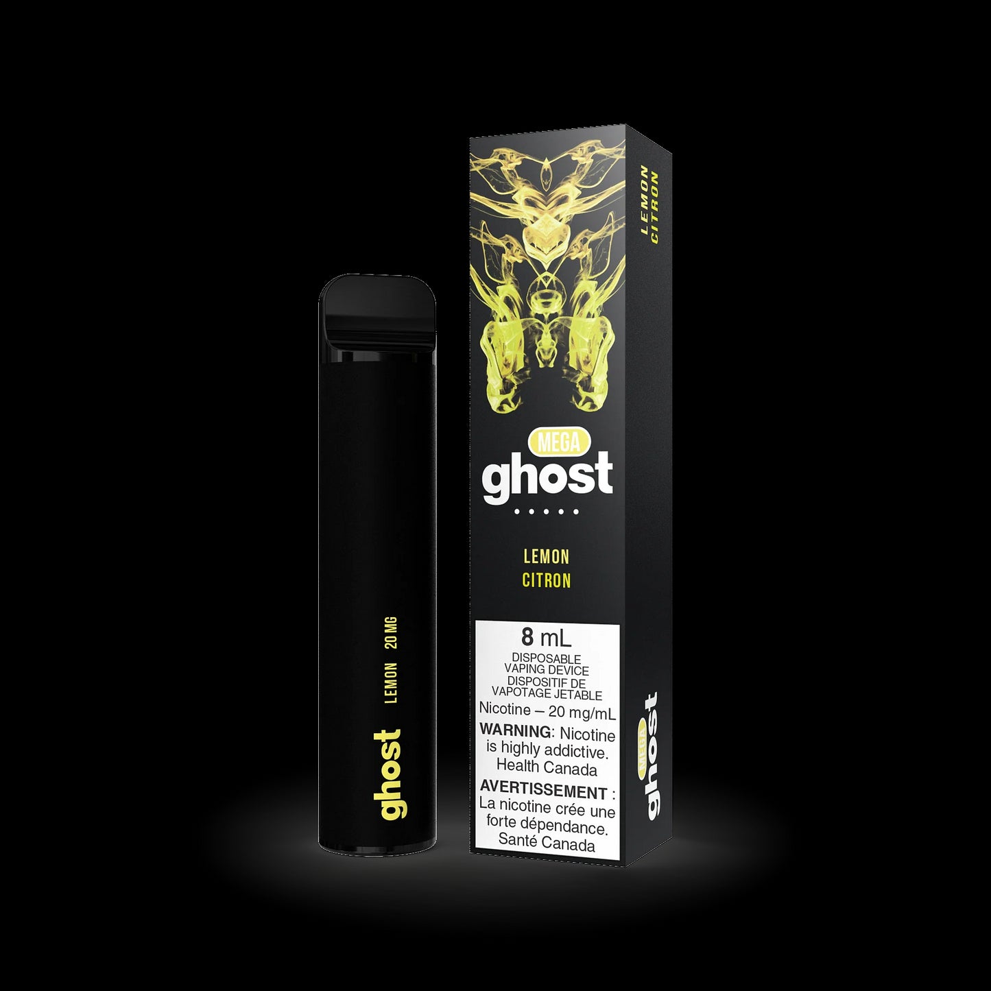 GHOST MEGA DISPOSABLE - LEMON | Buy Online | Best Vaping Experience | Long-Lasting Flavor & Performance