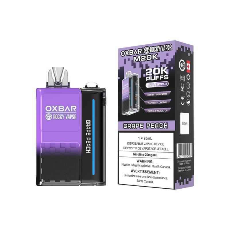 OXBAR M20K DISPOSABLE VAPE - GRAPE PEACH, 20000 PUFFS | Buy Online | Best Vaping Experience | Long-Lasting Flavor & Performance