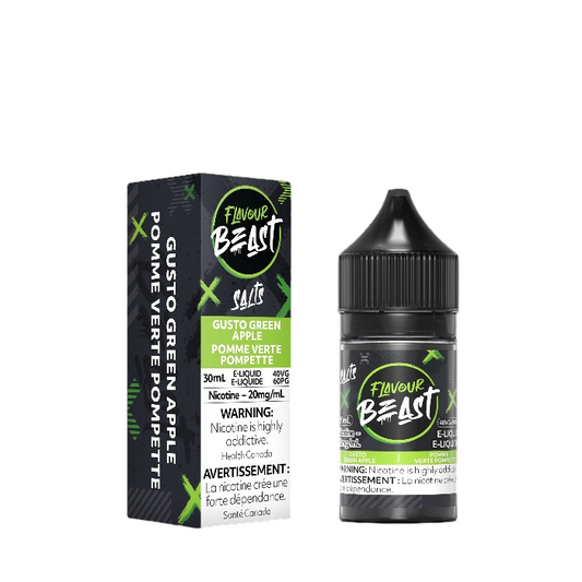 FLAVOUR BEAST GUSTO GREEN APPLE SALTS E-LIQUID | Buy Online | Best Vaping Experience | Long-Lasting Flavor & Performance