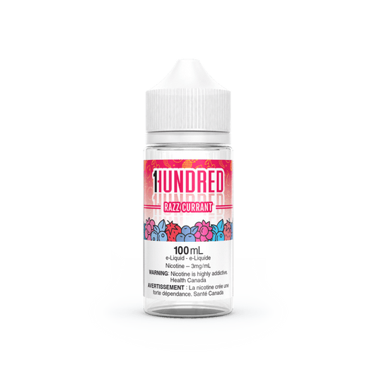 1HUNDRED E-LIQUID - RAZZ CURRANT | Buy Online | Best Vaping Experience | Long-Lasting Flavor & Performance