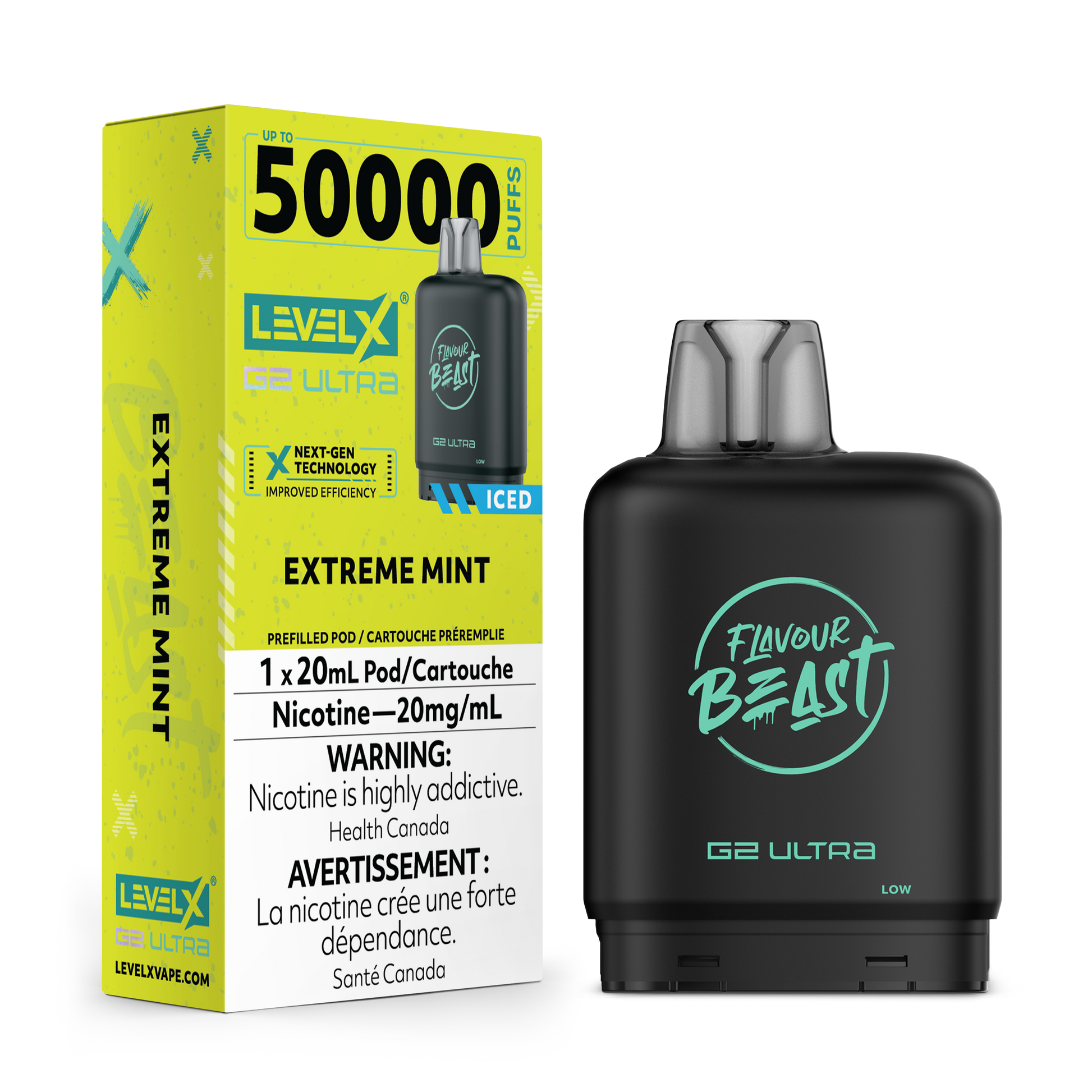 EXTREME MINT 20MG Level X Device by Flavour Beast