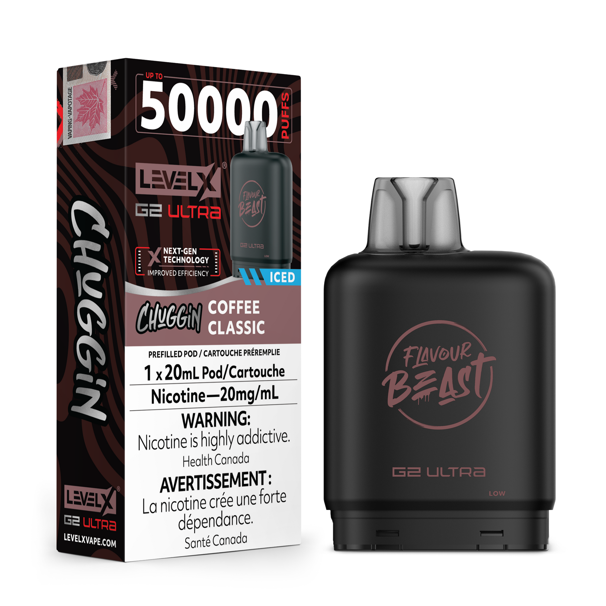 (CHUGGIN') COFFEE CLASSIC (ICED) 20MG Level X Device by Flavour Beast
