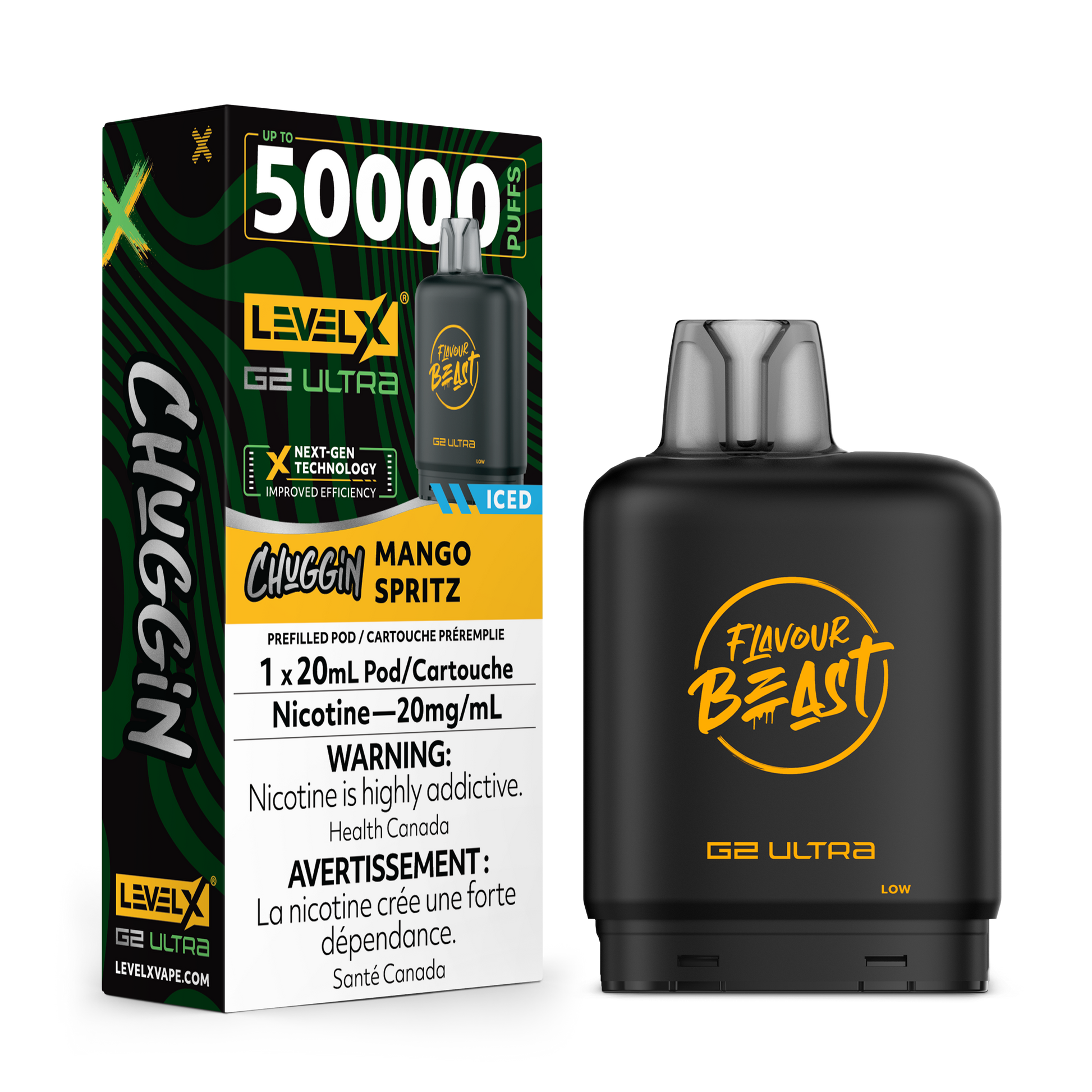 (CHUGGIN') MANGO SPRITZ (ICED) 20MG Level X Device by Flavour Beast