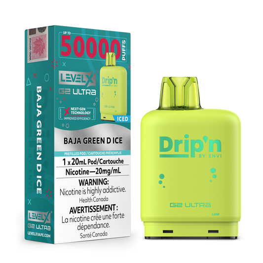 BAJA GREEN D ICE 20MG Level X Device by Flavour Beast
