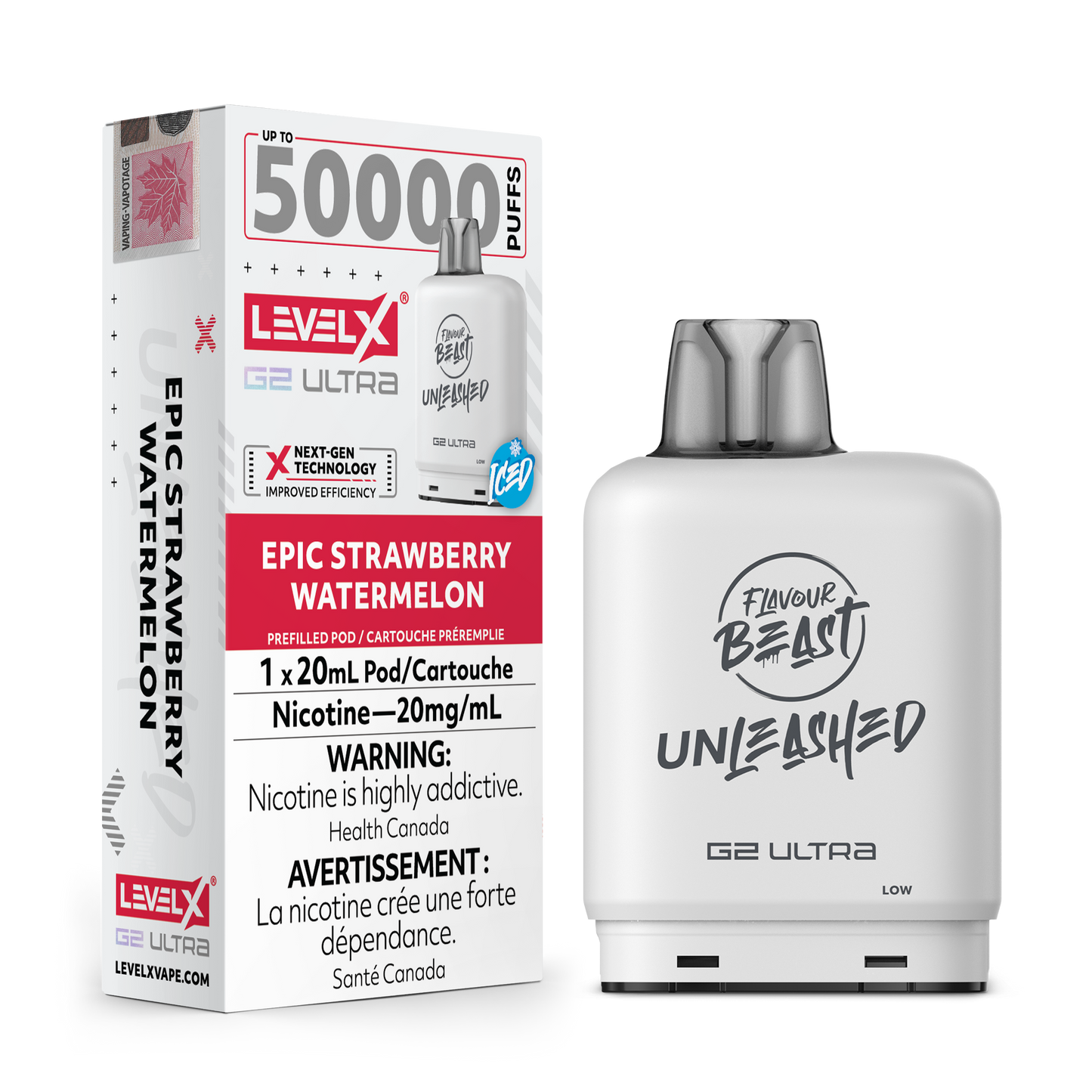 EPIC STRAWBERRY WATERMELON 20MG Level X Device by Flavour Beast