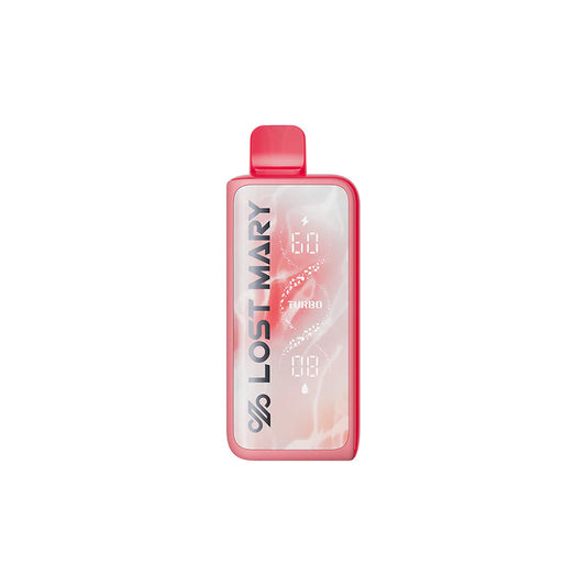 Lost Mary vape device with digital display on a white background