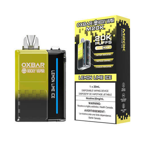 OXBAR M20K DISPOSABLE VAPE - LEMON LIME ICE, 20000 PUFFS | Buy Online | Best Vaping Experience | Long-Lasting Flavor & Performance