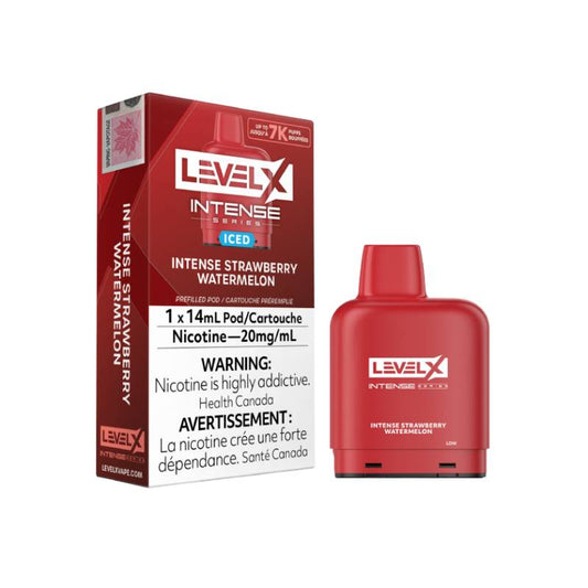 LEVEL X INTENSE PODS - INTENSE STRAWBERRY WATERMELON, 14ML