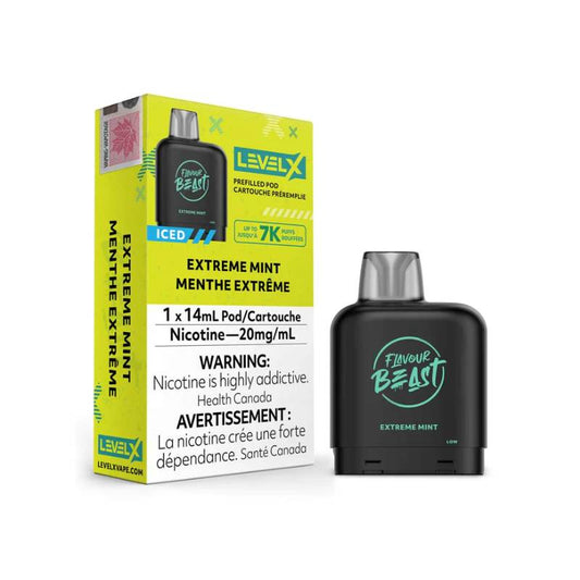 LEVEL X EXTREME MINT FLAVOUR BEAST PODS | Buy Online | Best Vaping Experience | Long-Lasting Flavor & Performance