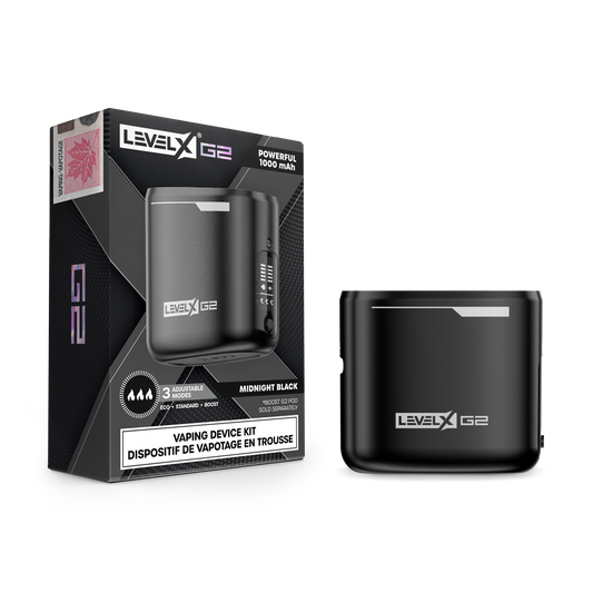 MIDNIGHT BLACK Level X Device by Flavour Beast