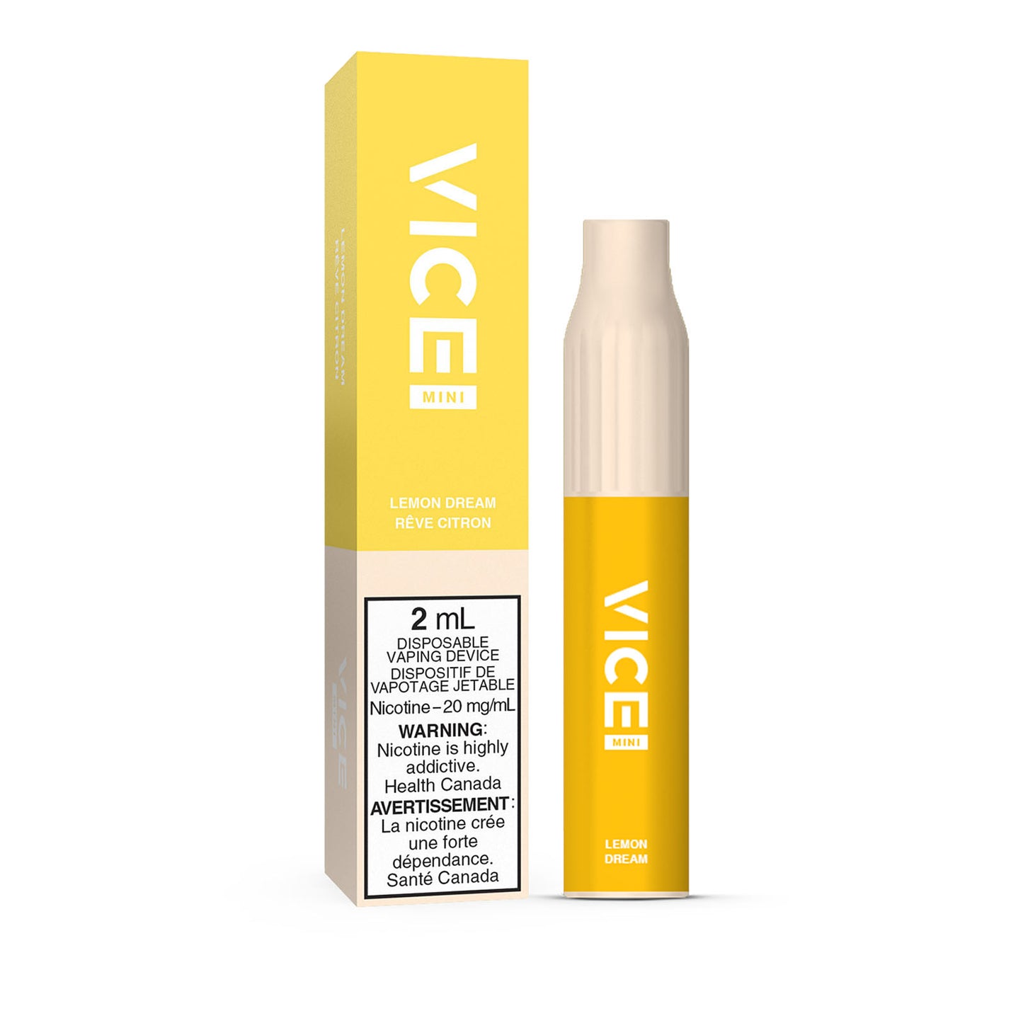 VICE MINI DISPOSABLE - LEMON DREAM | Buy Online | Best Vaping Experience | Long-Lasting Flavor & Performance