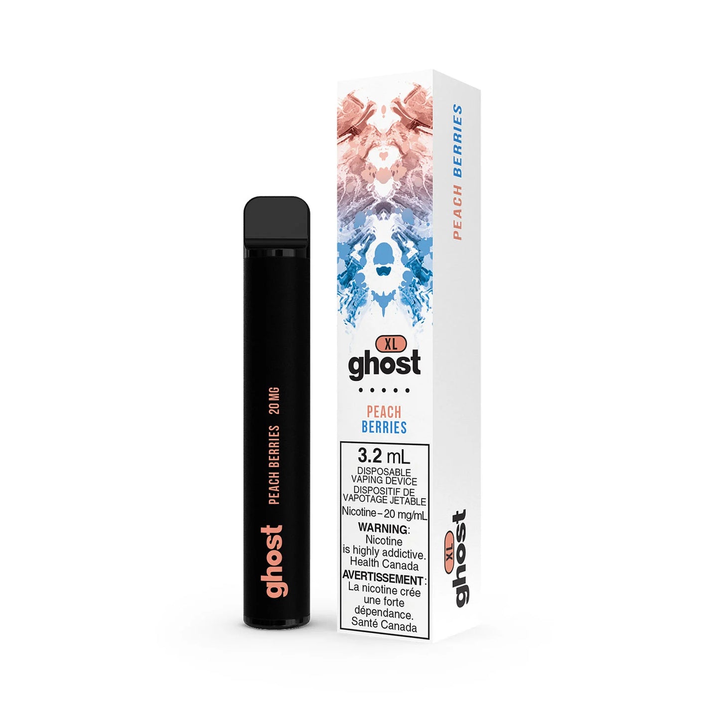 GHOST XL DISPOSABLE - PEACH BERRIES | Buy Online | Best Vaping Experience | Long-Lasting Flavor & Performance