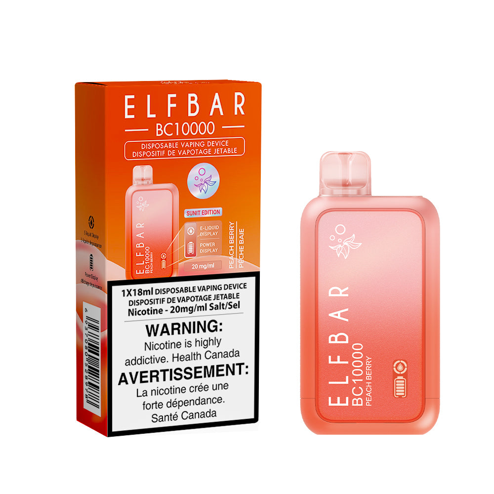 ELF BAR BC10000 Disposable Vape - Peach Berry | 10,000 Puffs | Buy Online | Best Vaping Experience | Long-Lasting Flavor & Performance