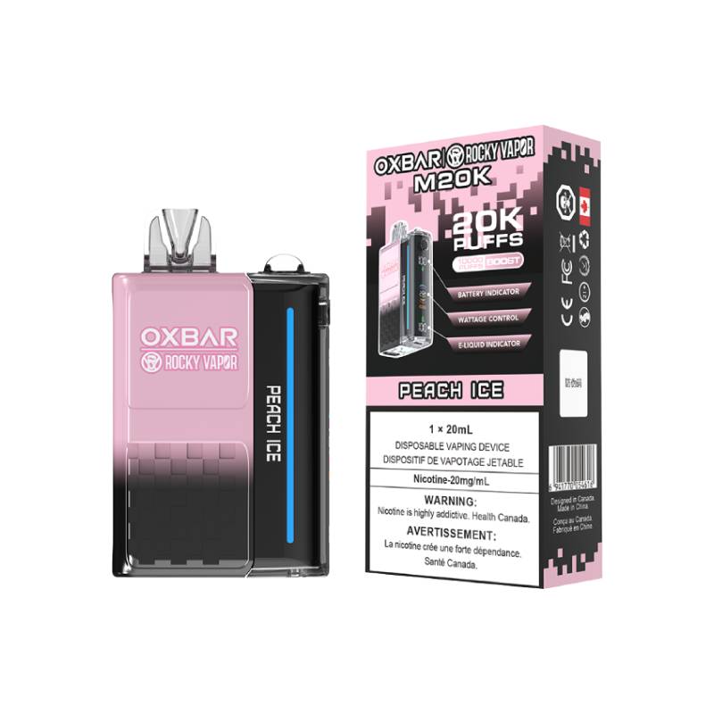 OXBAR M20K DISPOSABLE VAPE - PEACH ICE, 20000 PUFFS | Buy Online | Best Vaping Experience | Long-Lasting Flavor & Performance