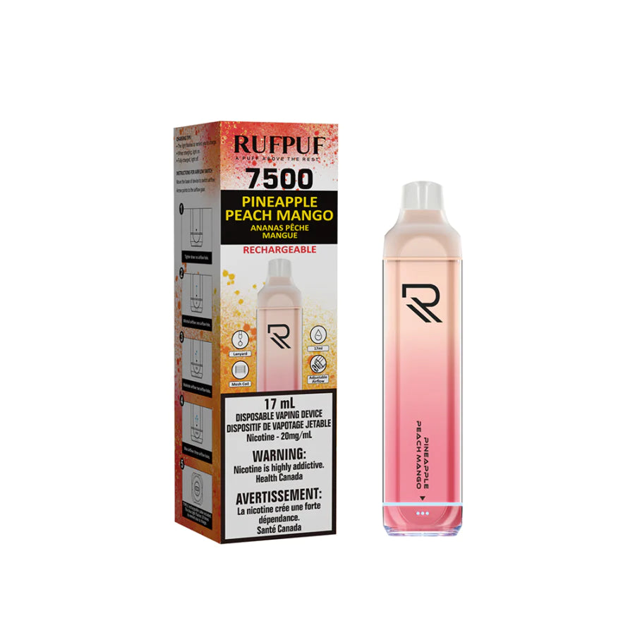 RUFPUF 7500 DISPOSABLE - PINEAPPLE PEACH MANGO