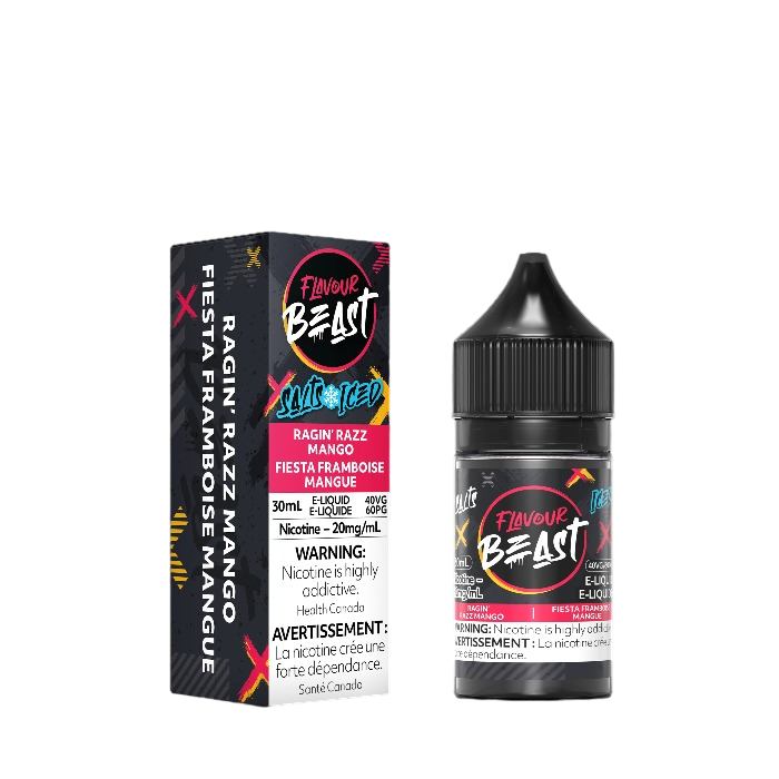 FLAVOUR BEAST RAGIN' RAZZ MANGO SALTS E-LIQUID