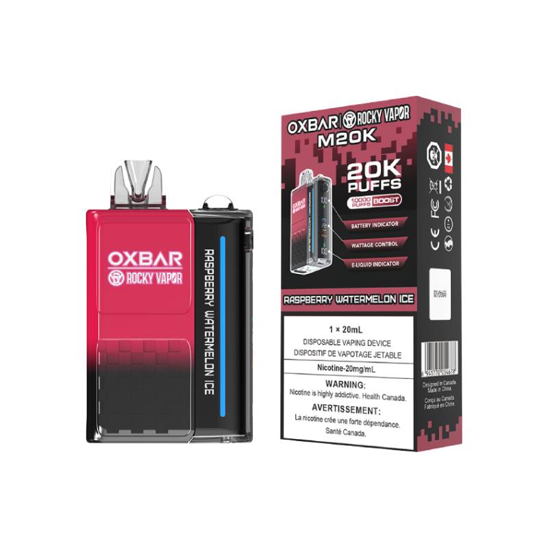 OXBAR M20K DISPOSABLE VAPE - RASPBERRY WATERMELON ICE, 20000 PUFFS | Buy Online | Best Vaping Experience | Long-Lasting Flavor & Performance