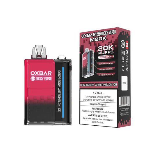 OXBAR M20K DISPOSABLE VAPE - RASPBERRY WATERMELON ICE, 20000 PUFFS