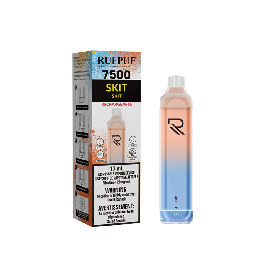 RUFPUF 7500 DISPOSABLE - SKIT | Buy Online | Best Vaping Experience | Long-Lasting Flavor & Performance