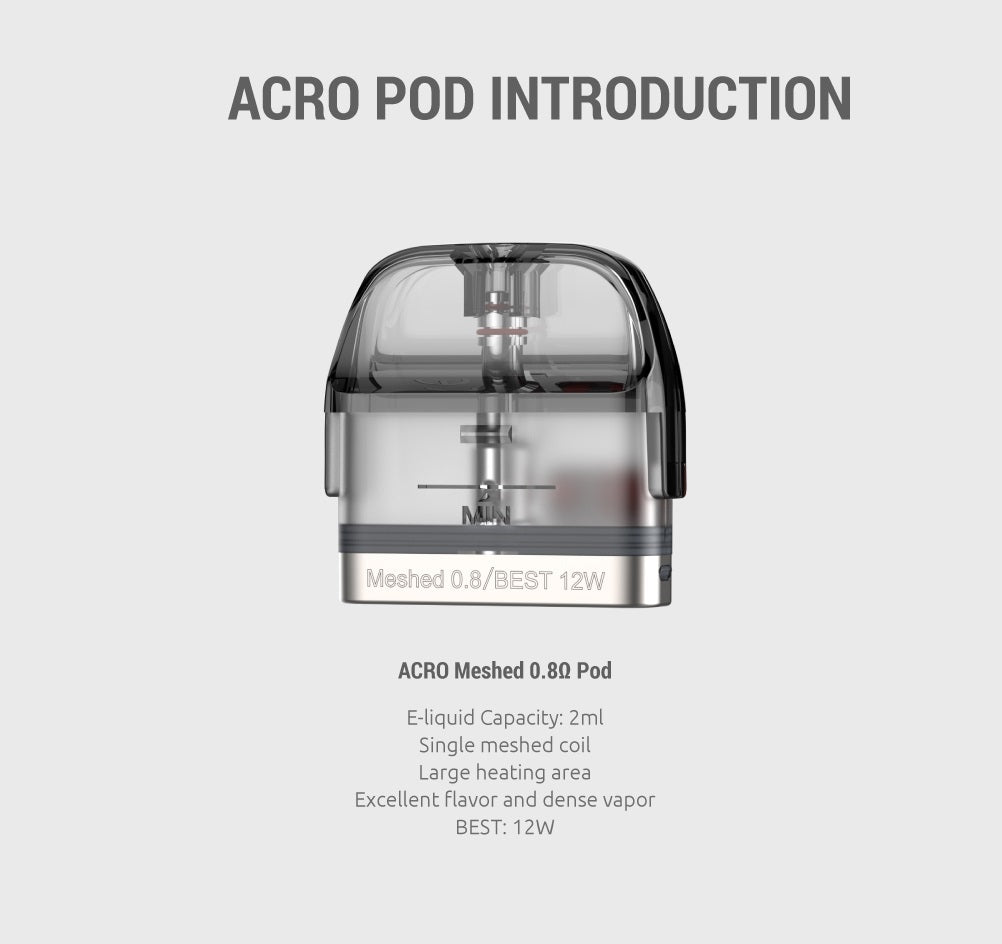 SMOK ACRO 0.8 MESH POD 3PC 2ML