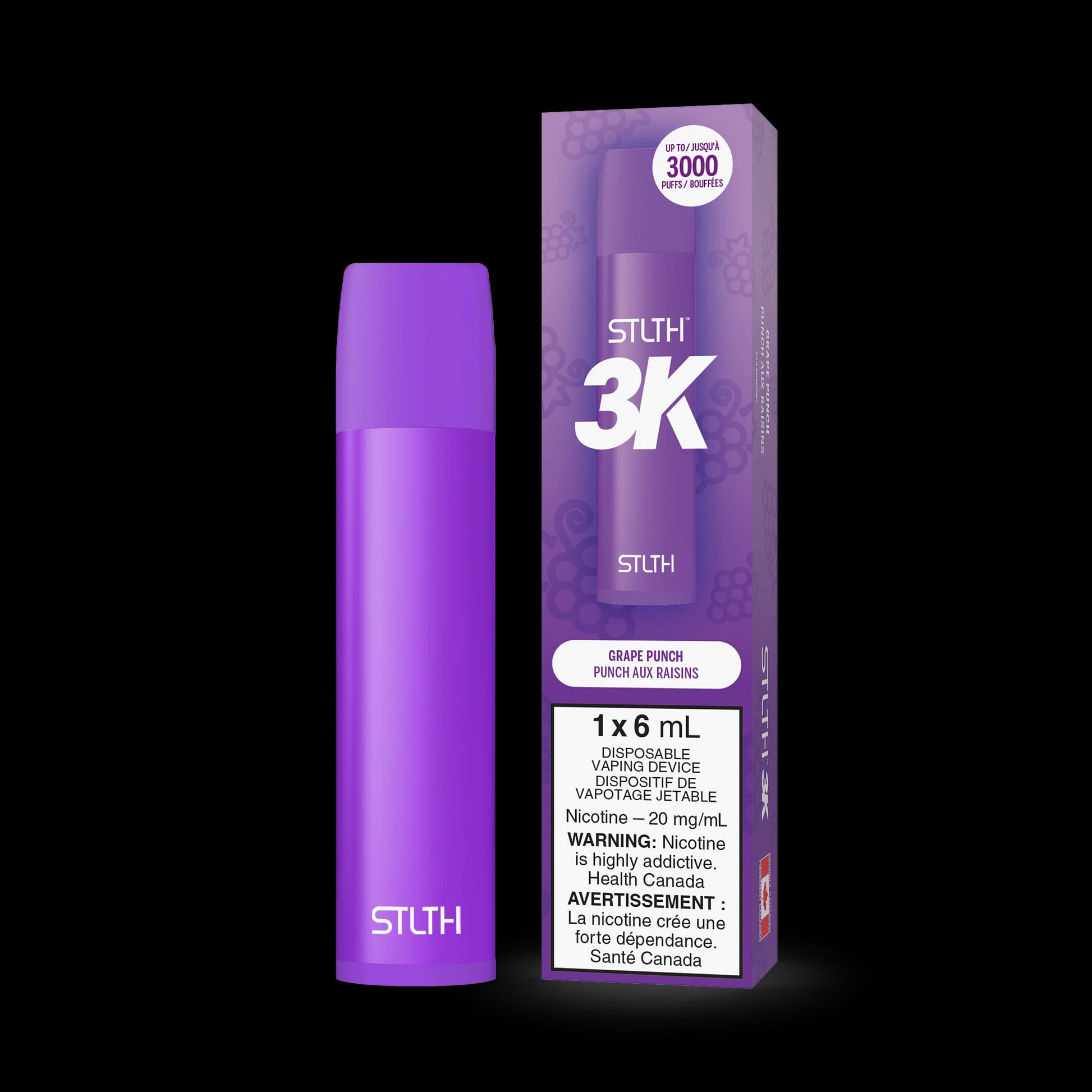 STLTH 3K DISPOSABLE- GRAPE PUNCH | Buy Online | Best Vaping Experience | Long-Lasting Flavor & Performance