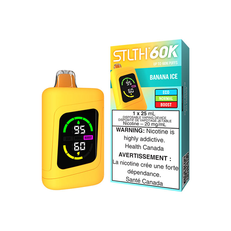 STLTH 60K DISPOSABLE - BANANA ICE | Buy Online | Best Vaping Experience | Long-Lasting Flavor & Performance