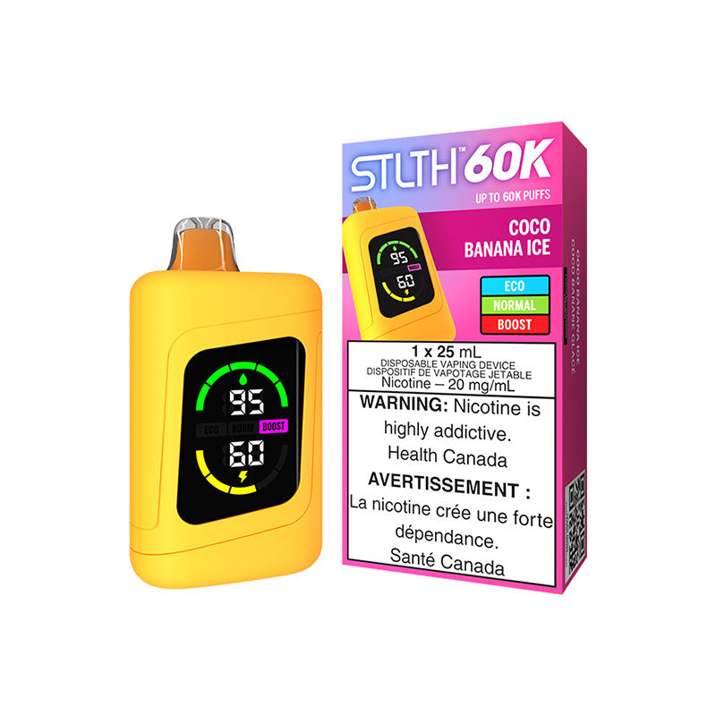 STLTH 60K DISPOSABLE - COCO BANANA ICE | Buy Online | Best Vaping Experience | Long-Lasting Flavor & Performance