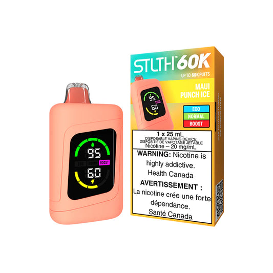 STLTH 60K DISPOSABLE MAUI PUNCH ICE PINK DEVICE