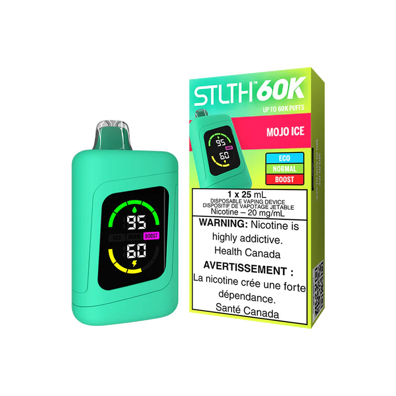 STLTH 60K DISPOSABLE MOJO ICE GREEN DEVICE