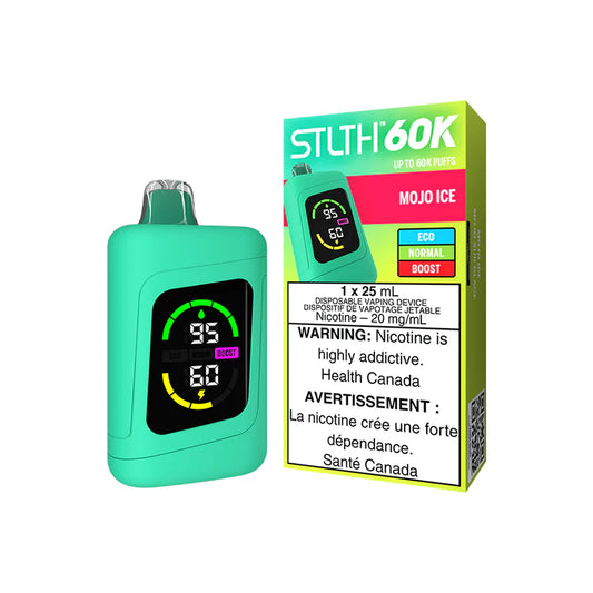 STLTH 60K DISPOSABLE MOJO ICE GREEN DEVICE