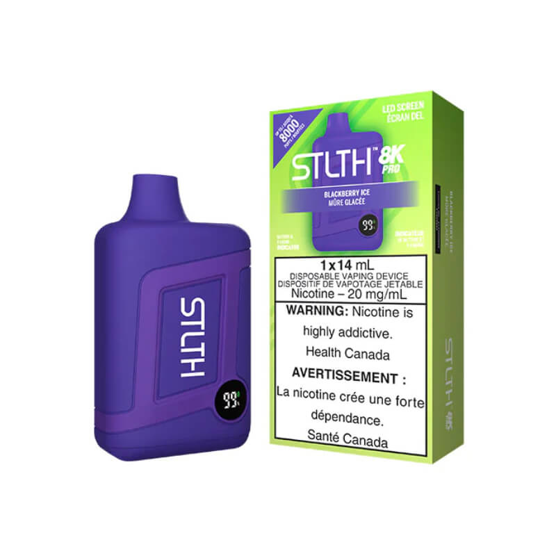 STLTH 8K PRO BLACKBERRY ICE | Buy Online | Best Vaping Experience | Long-Lasting Flavor & Performance